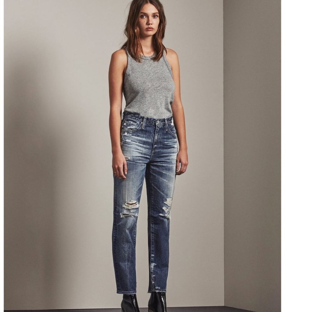 NEW • AG Jeans • Phoebe Woven Denim Jeans 26 - Picture 1 of 8